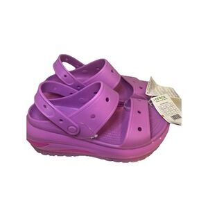 NEW Crocs Classic Mega Crush Platform Sandal Pink Beach Clog‎ Men's 9 207989 6wq